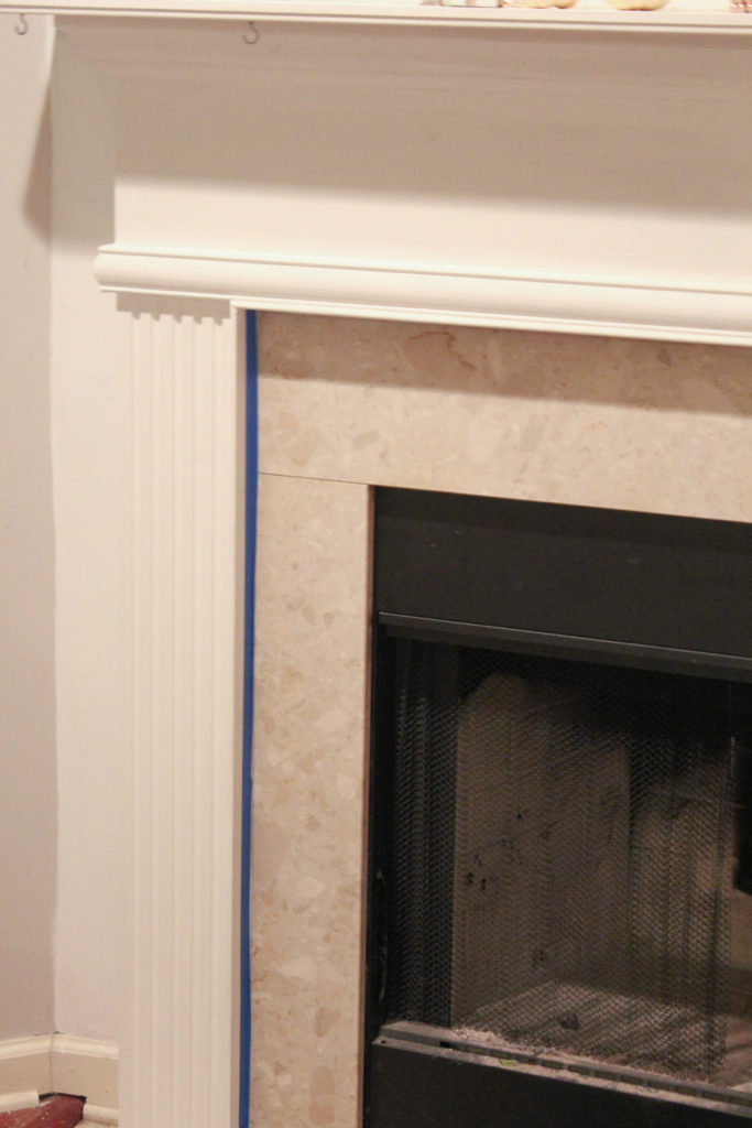 Installing Pebble Tile In Your Builder-Basic Fireplace Surround • Our ...