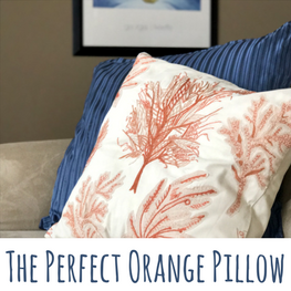 perfect orange pillow