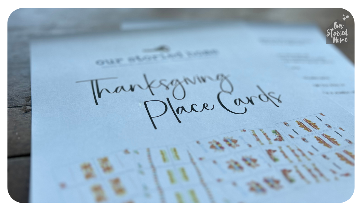 thanksgiving place cards printable